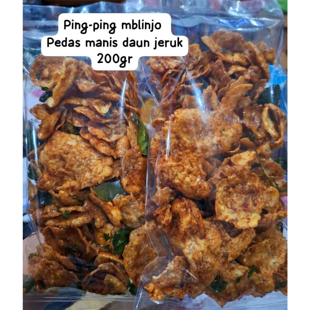 

PING-PING MBLINJO PEDAS MANIS DAUN JERUK 200GR