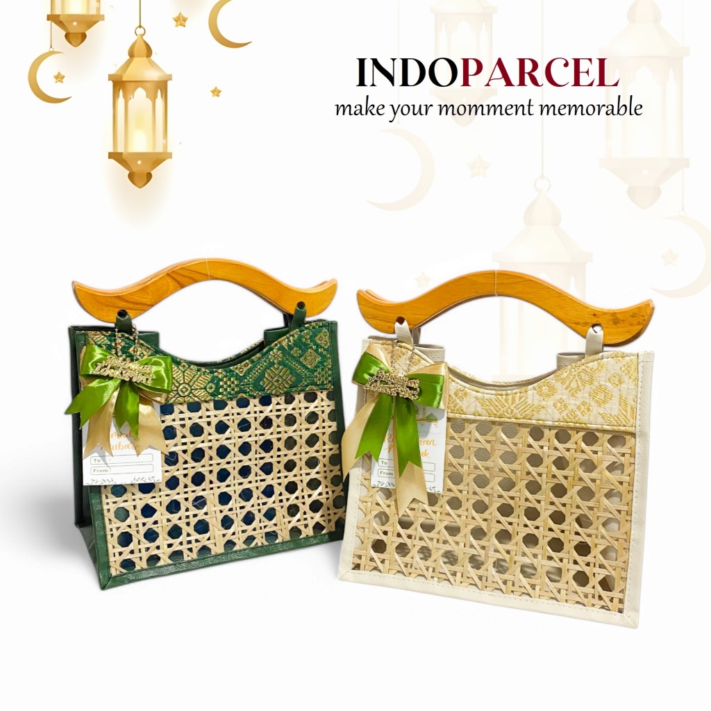 

INDOPARCEL - Tas Hampers Lebaran Tas Hampers Goodie Bag Ramadhan Kain Songket Tas Bingkisan Gift Bag