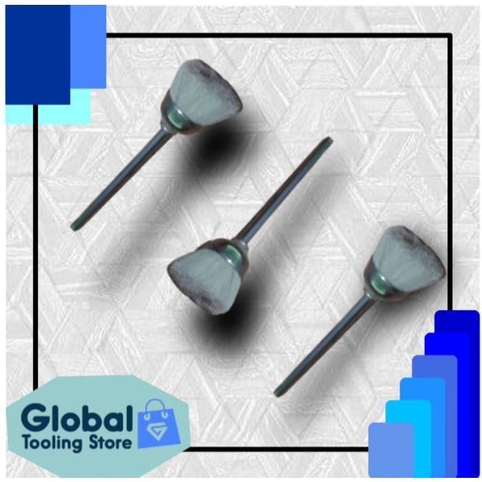 Mata Bor Sikat Kawat Mangkok Halus Putih