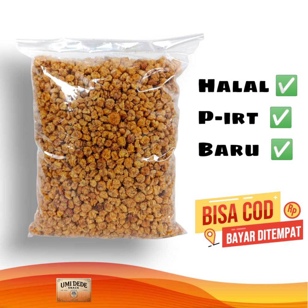 

Cemilan Klitik Marning Jagung Pedas Manis Isi 1 Kg
