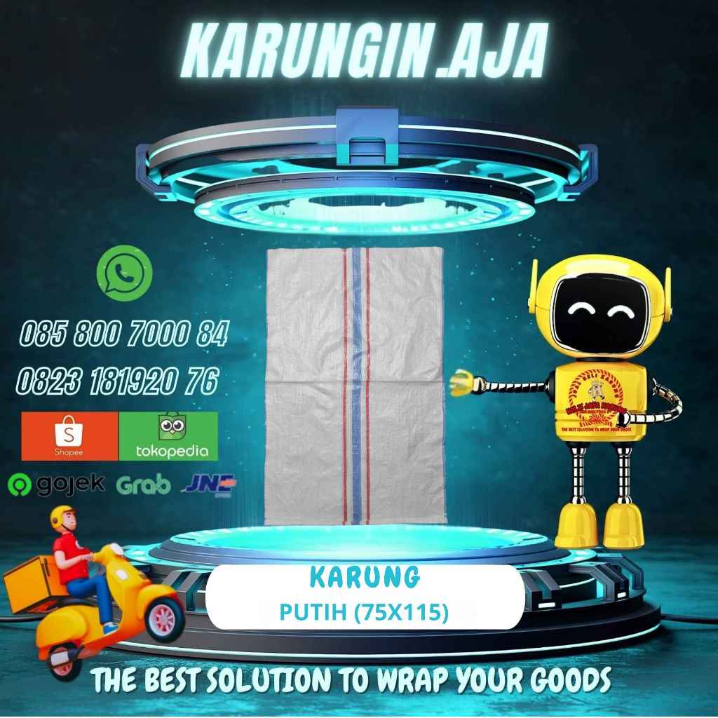 karung bandung Karung 75x115 putih
