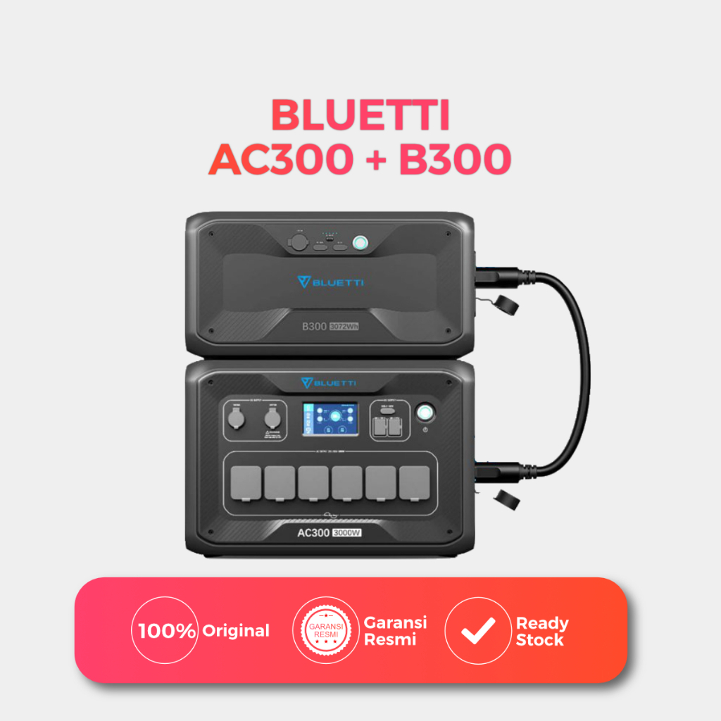 BLUETTI AC300 + B300 Portable Power Station