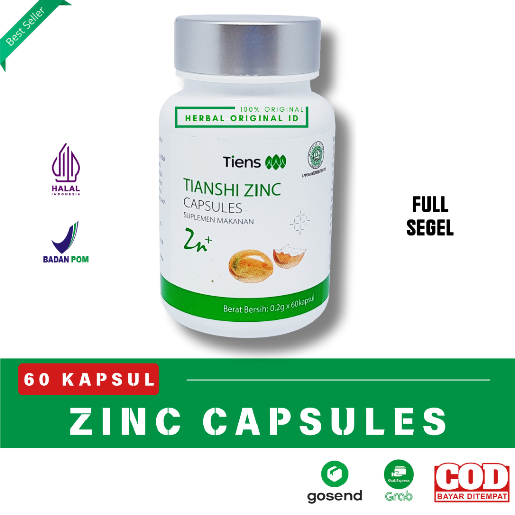 Zinc Tiens Original Vitamin Anak Napsu Makan dan Daya Tahan Tubuh