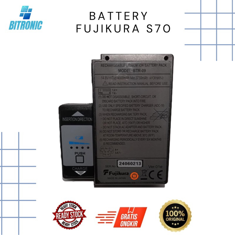 BATERAI FUJIKURA S70 / batre splicer fujikura s70 / batray fujikura s70