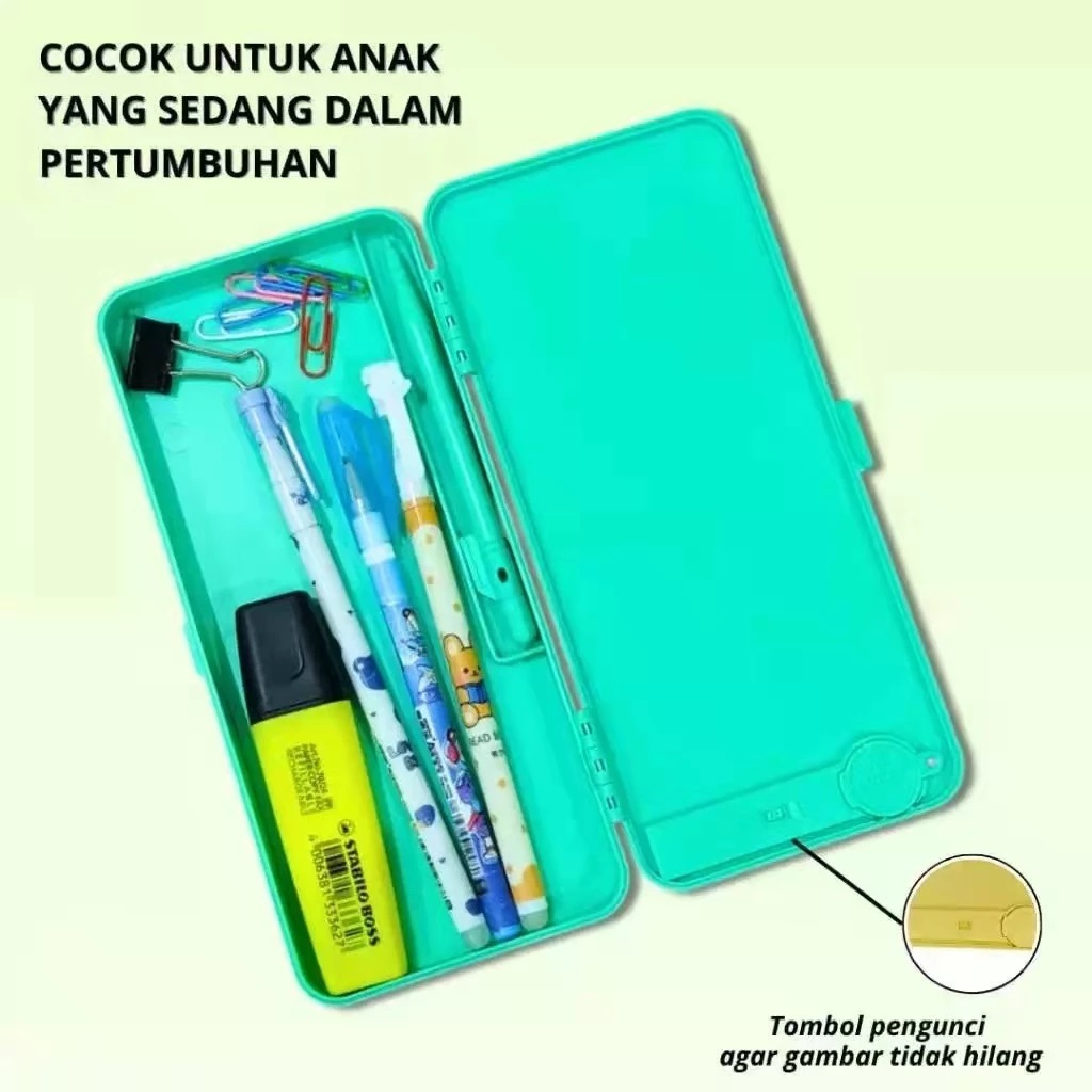

KOTAK PENSIL 2IN1 Case Besar Lcd Writing Drawing Box Case Ukuran Besar Pencil Drawing Pad Edukasi 2