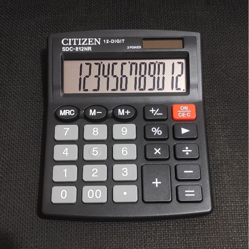 

Kalkulator Meja Ukuran Sedang 12 Digit Citizen SDC 812 NR Original