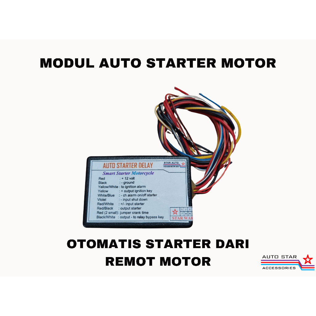 MODUL AUTO START MOTOR UNIVERSAL OTOMATIS STARTER DARI REMOT