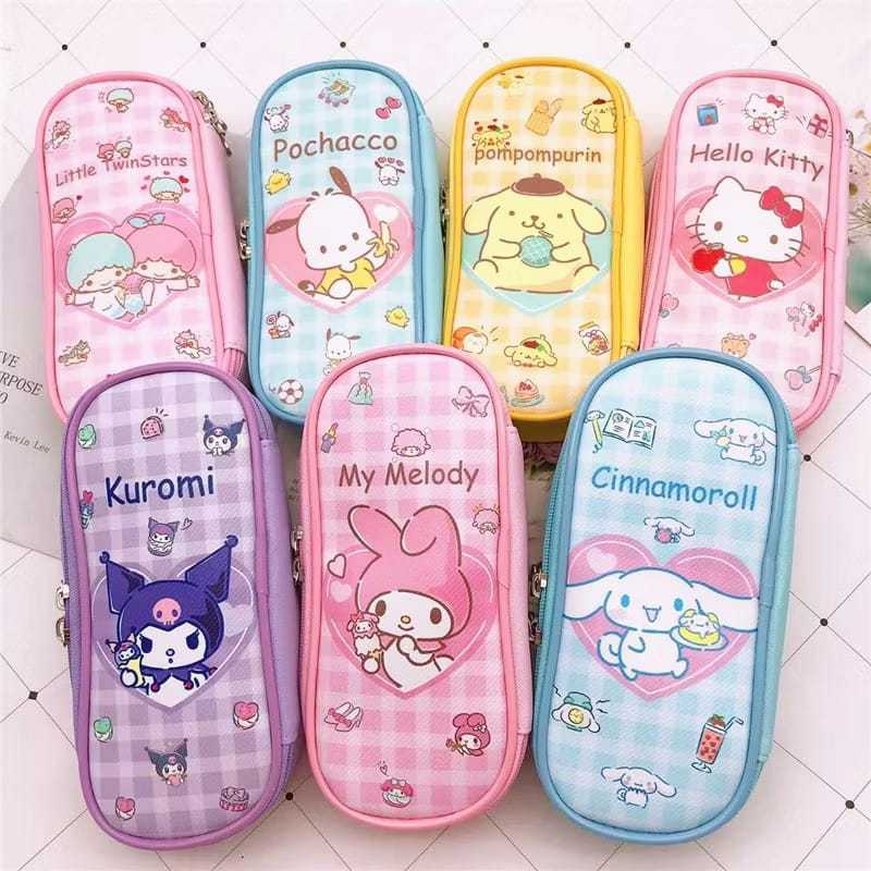 

KOTAK PENSIL SANRIO 2 SELETING LUCU BAHAN CANVAS DAN BAHAN METAL AT044