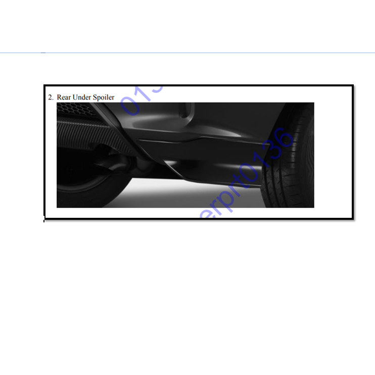 08F01T007T0 KIT FR UNDER SPOILER/ MTL