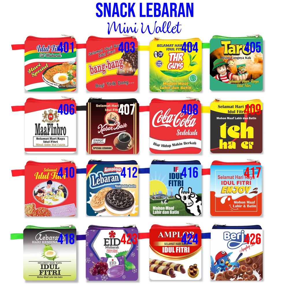 

Amplop Lebaran SNACK Ekslusif Dompet Lebaran THR Fitrah Idul Fitri Eid Mubarak