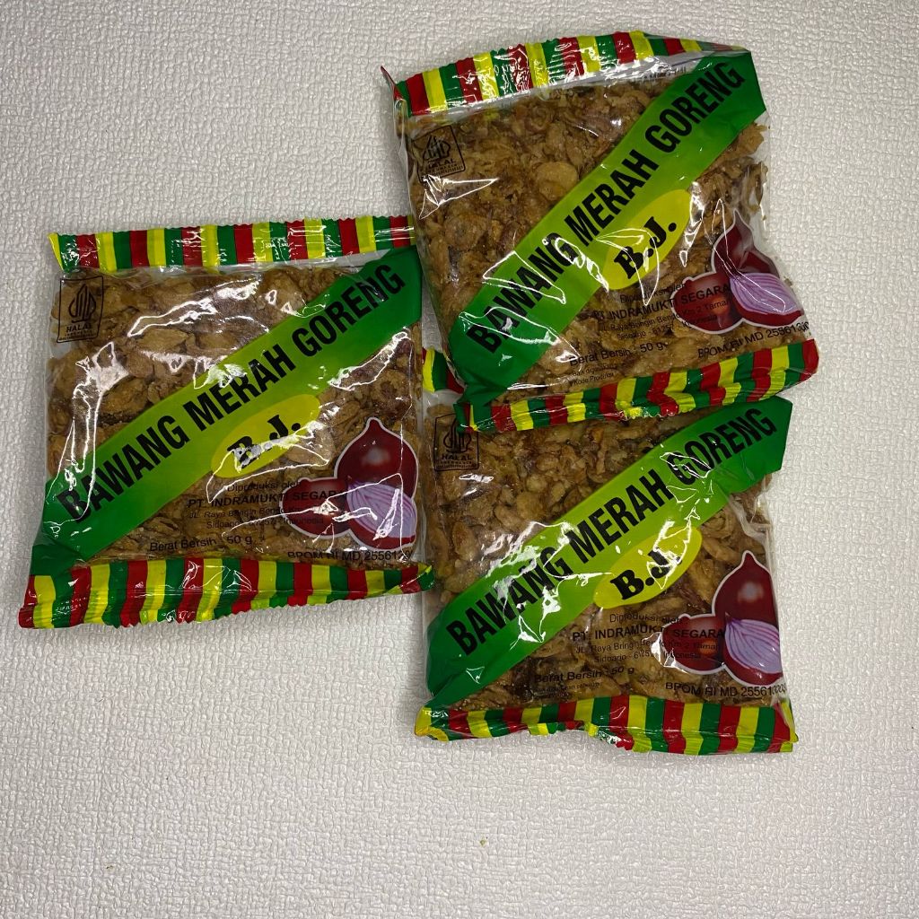 

BAWANG MERAH GORENG BJ 50 Gram - BUNDLING ISI 3