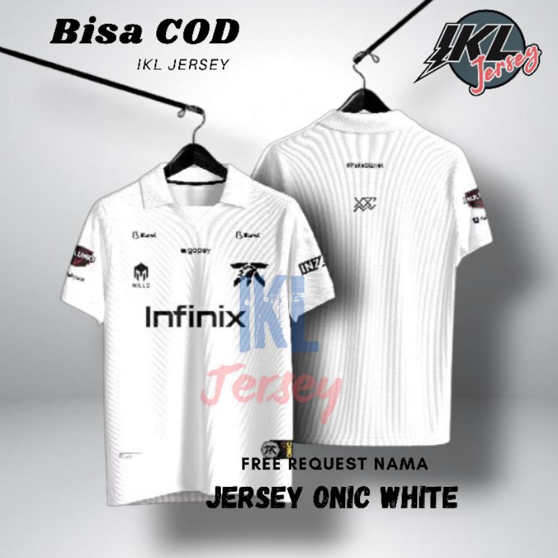 Jersey Onic Signatur White Fnatic Onic Free Nickname