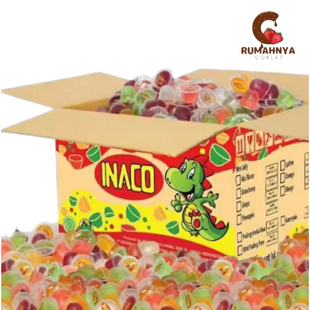 

Inaco Jelly Mix Rasa Buah 1kg/Jelly Inaco Kiloan Aneka Rasa Buah/Inaco 1kg murah