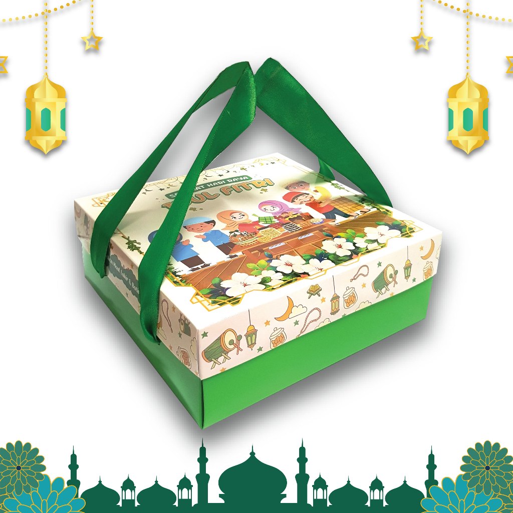 

Kotak Hampers IDUL FITRI LEBARAN - Box Kue Kering Hari Raya - JINJING PITA