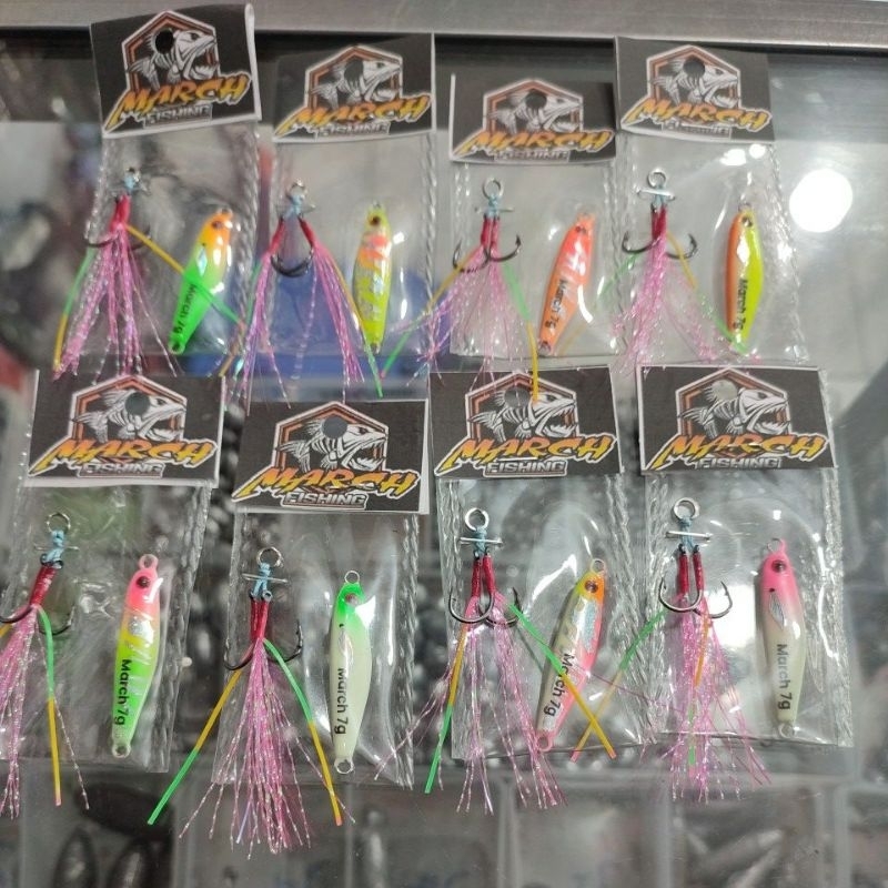 Metal jig 7gr FUL GID / MENYALA + asis Hook