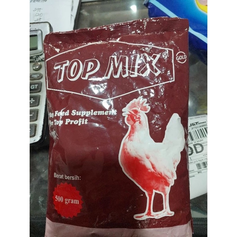 TOP MIX 500 GRAM - Topmix Ayam Petelur Ayam Pedaging , Penggemuk Ayam & Meningkatkan Produksi Telur