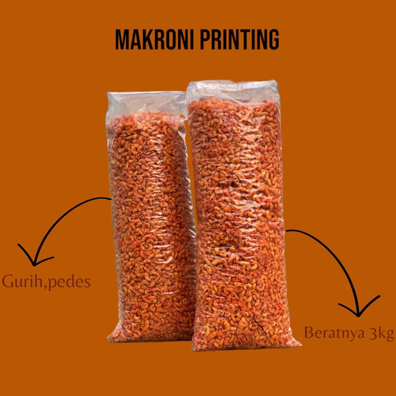 

MAKRONI PRINTING pedes daun jeruk renyah camilan kiloan 3kg PER BALL