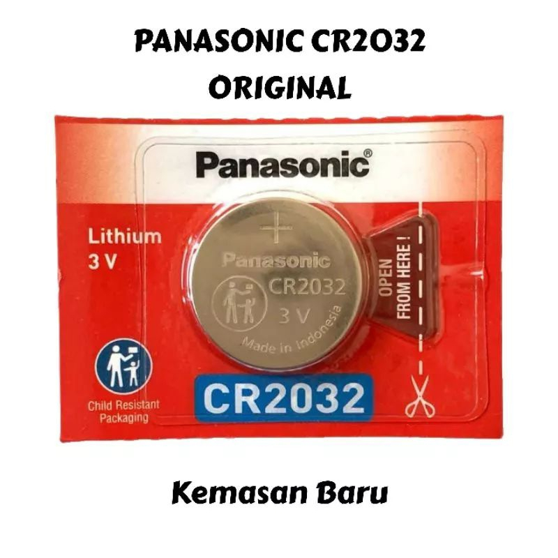 Baterai Panasonic CR2032 - Baterai BIOS CR2032 - Panasonic CR 2032 - Original