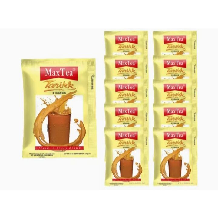 

tokogencil Maxtea Teh Tarik 1 Renceng isi 10 Bungkus @25gr Max Tea