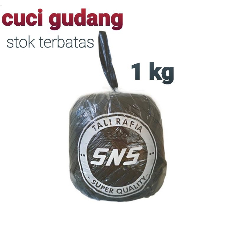 

Tali rafia hitam tebal sns 1kg cuci gudang
