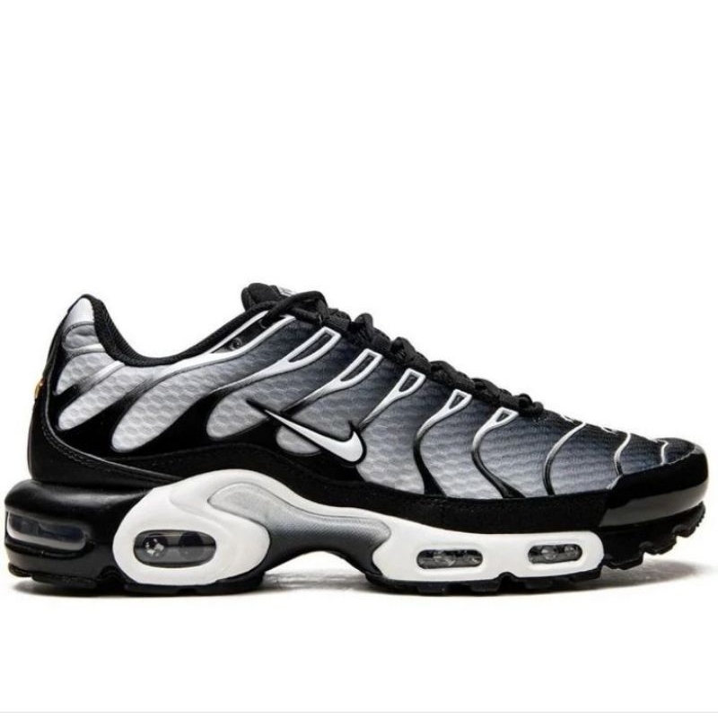 SEPATU NIKE AIR MAX PLUS TN BLACK METALIC SILVER ORIGINAL - 39