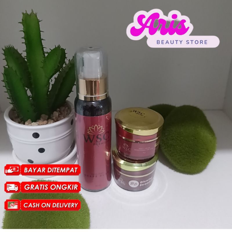 [ ARIS BEAUTY STORE ]PAKET GLOW UP ACNE DAN GLOW UP BRITHENING WSC ORGANIC PREMIUM SKINCARE