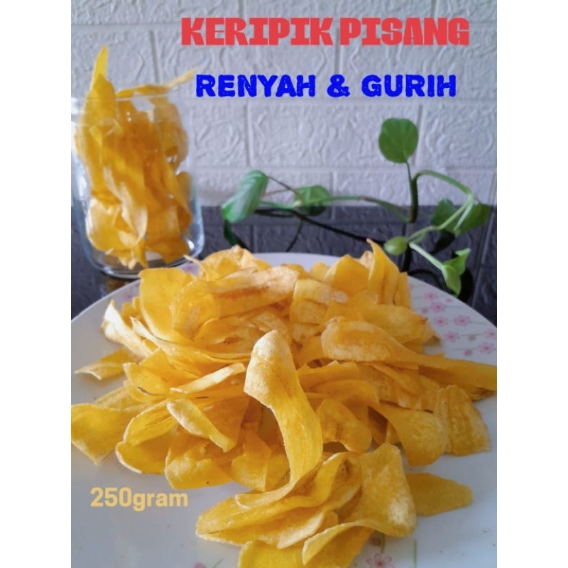 

KERIPIK PISANG ORIGINAL/cemilan enak/snack favorit/jajanangrosir/camilan asin gurih renyah/Keripik/makanan ringan( Nyemnyem Snack )