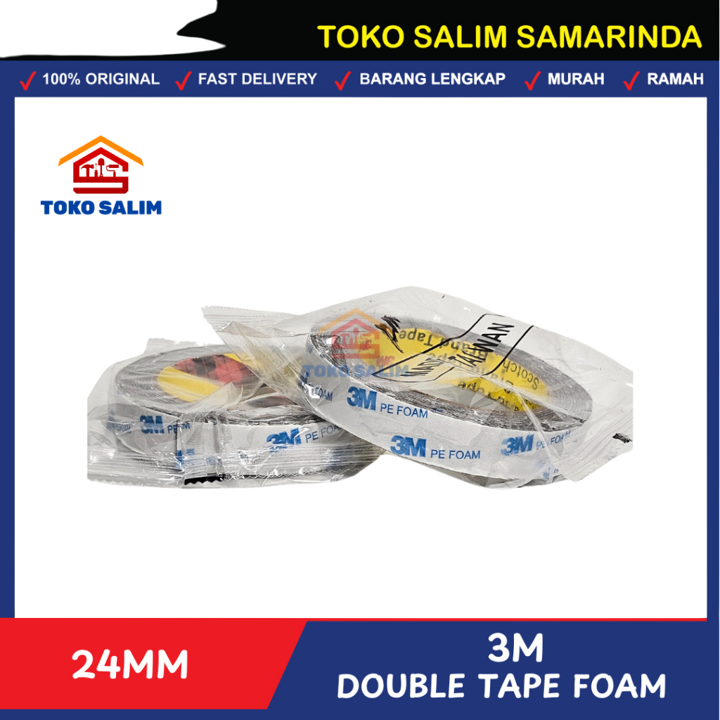 

Double Tape Foam 24mm Abu2 merk 3M