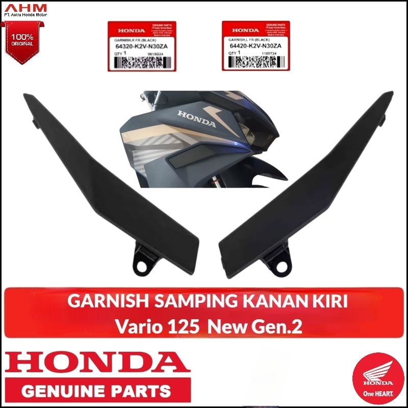 64320-K2V-N30ZA Garnis Fr Cover Sayap Depan Samping Kanan Kiri Vario 125 LED New K2V Gen 2 Original 