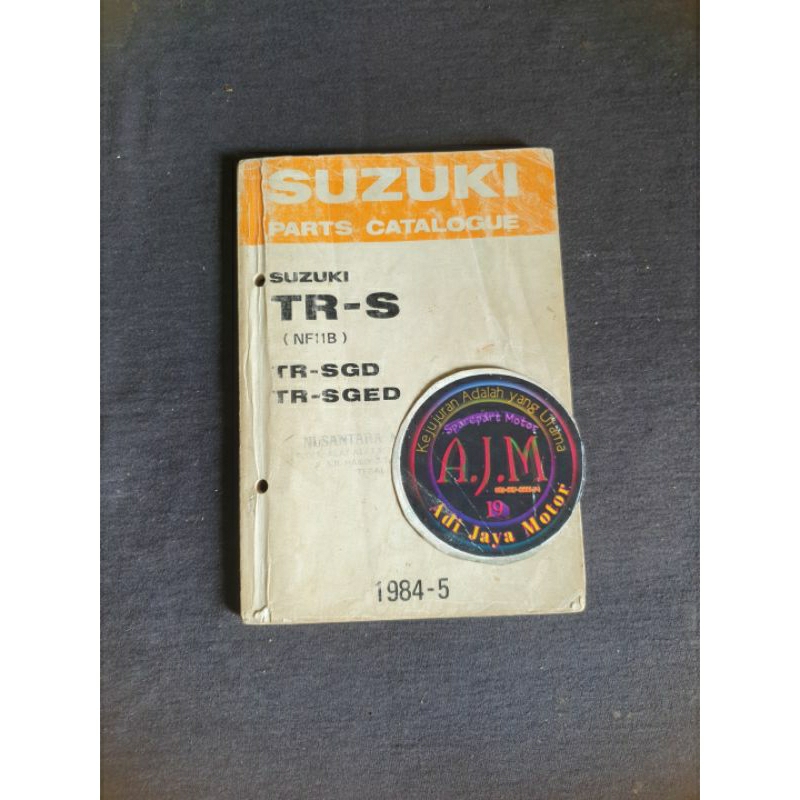 Buku Part Katalog Catalog Copian Suzuki TRS TR-S 1984