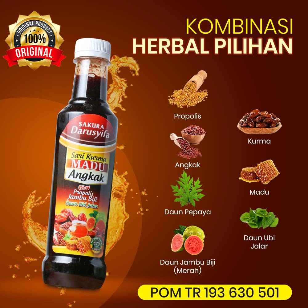 

Bny31 MADU ANGKAK DARUSYIFA 100% ASLI + PROPOLIS + JAMBU BIJI + SARI KURMA