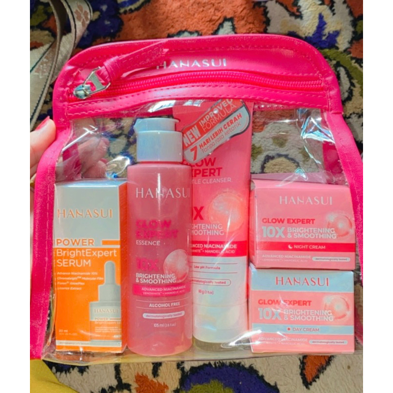 RANGKAIN PAKET HANASUI FLAWLESS GLOW 10 + SERUM HANSUI