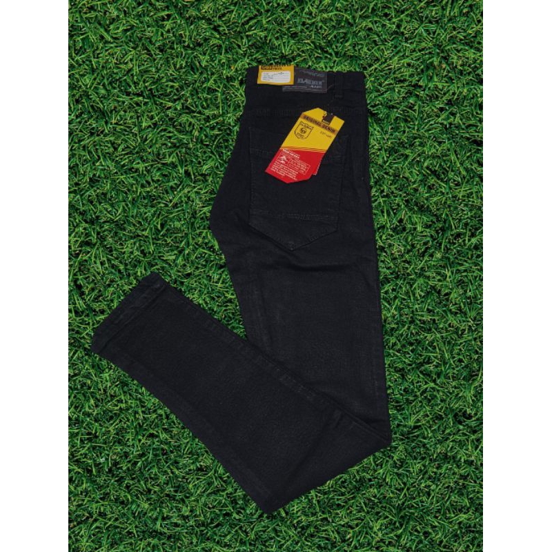 Celana Jeans Hitam Pria / Jeans Panjang Skinny / Celana Panjang Pria Dewasa Karet