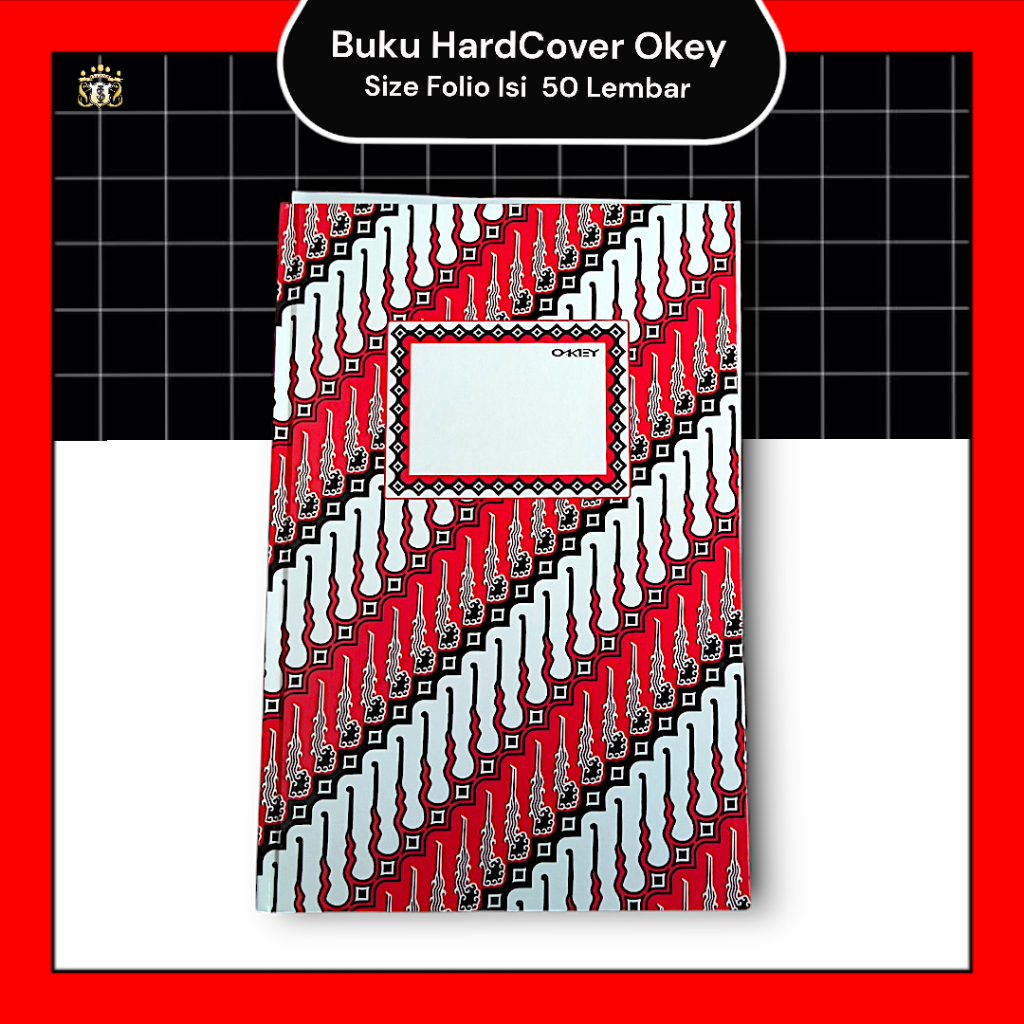 

Buku Hard Cover Okey Folio 50 Lembar / Buku Catatan Batik Bunga / Buku Sekolah / Serbaguna