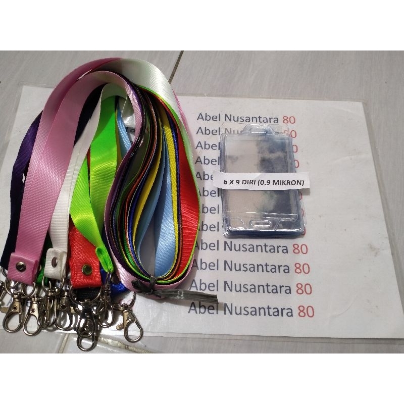 

paket Tali 2cm polos+plastik panitia uk 6x9 Diri isi paket 10 pcs tebal plastik 0, 9 mikron