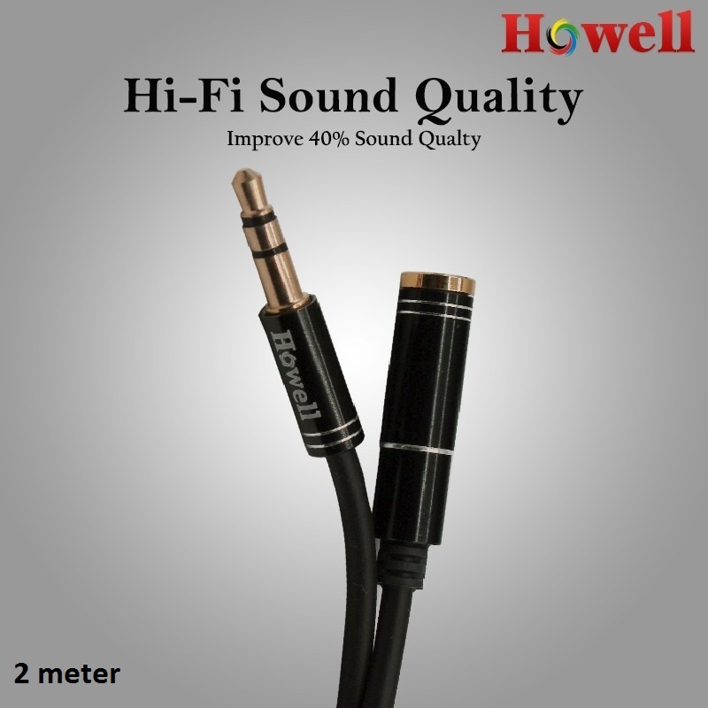 HOWELL KABEL AUDIO AUX EXTENSION 2M