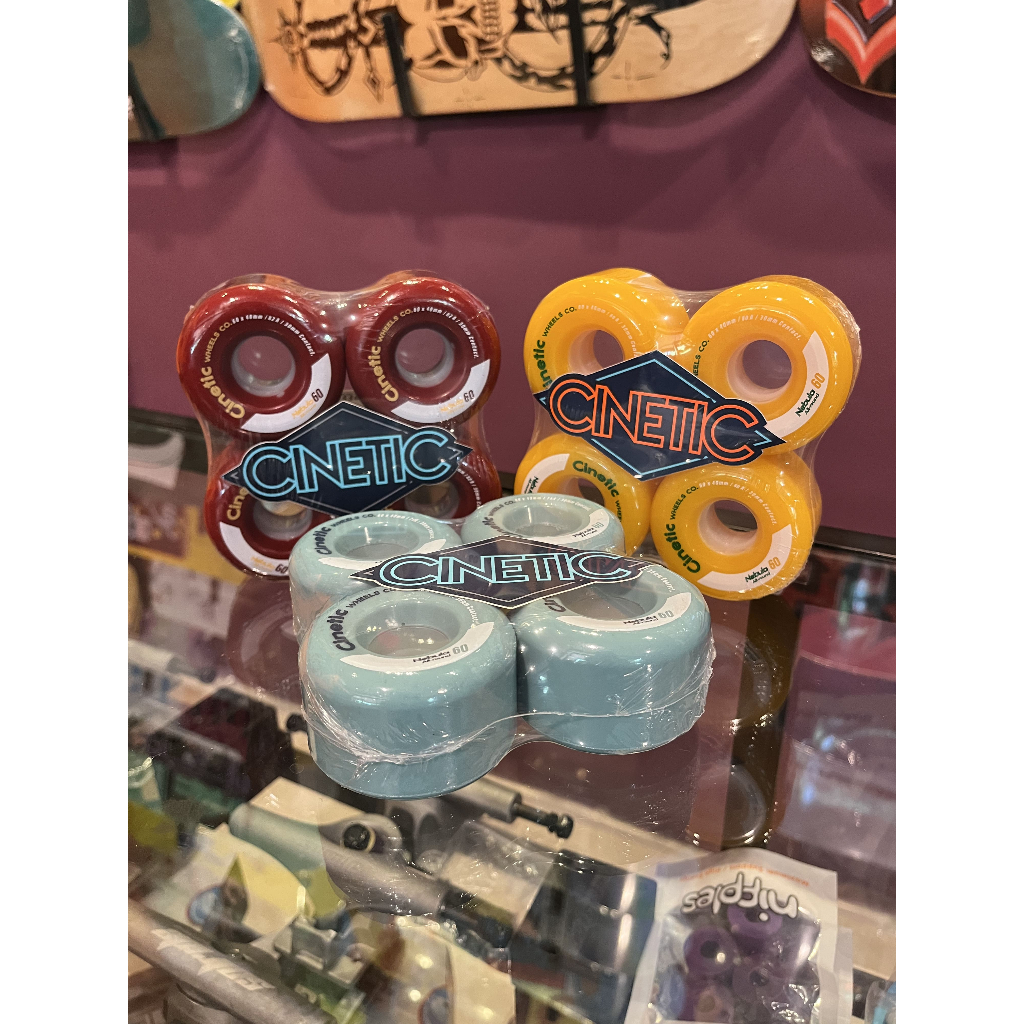 Cinetic Wheels Nebula 60mm 78A 80A 82A Wheels Pack. Roda Skateboard Cruiser Surfskate. Asli dan orig