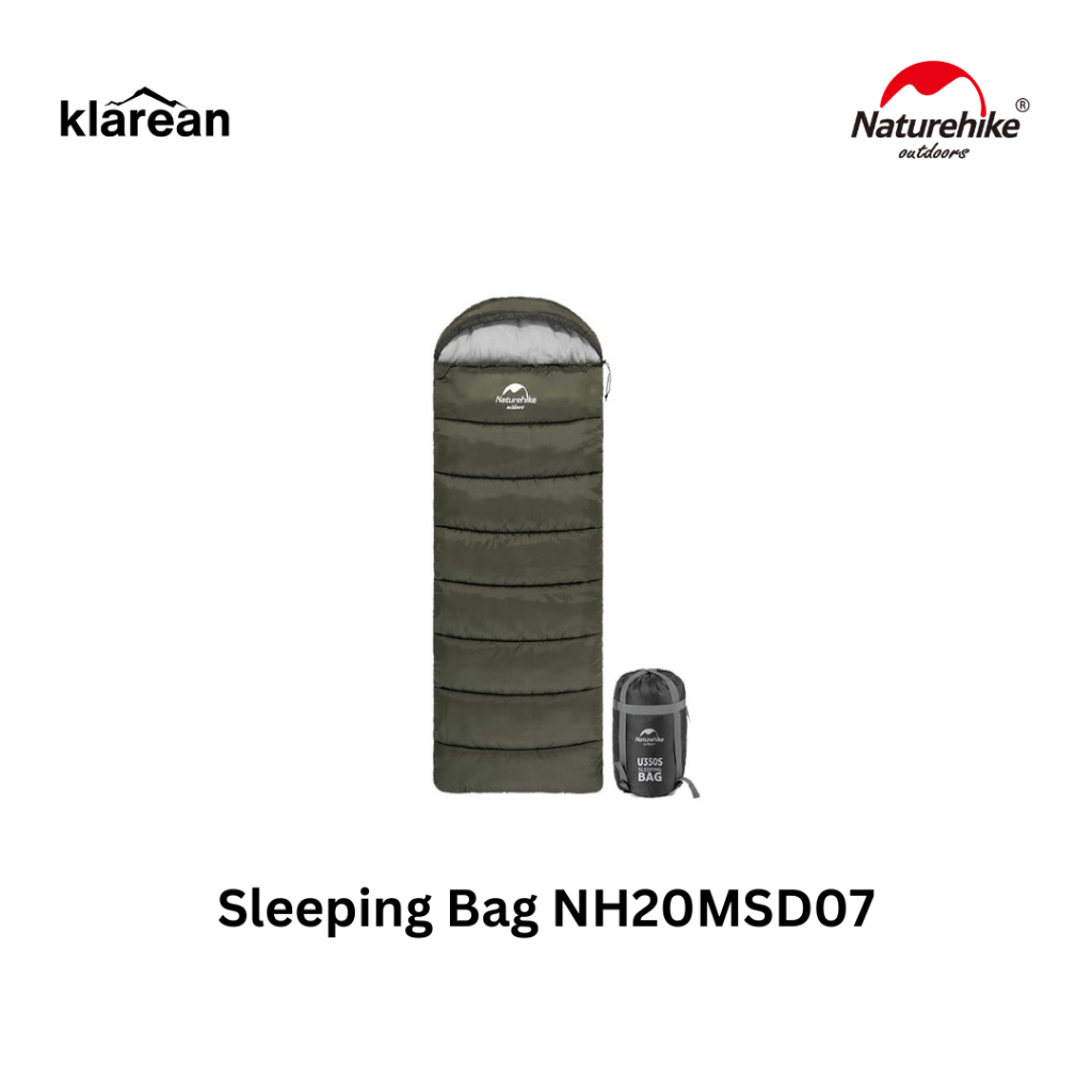 Naturehike NH20MSD07 Sleeping Bag Hangat hingga 7 Derajat Celcius U150//U250//U350