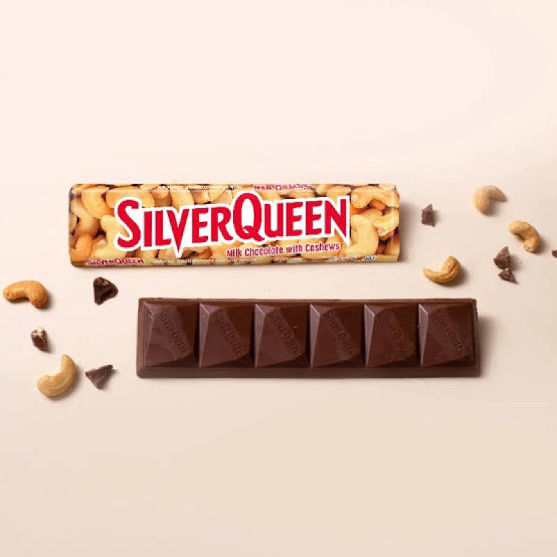 

COKLAT SILVERQUEEN CASHEW 55GR / SIILVERQUEEN 55GR / COKLAT PELENGKAP BUKET