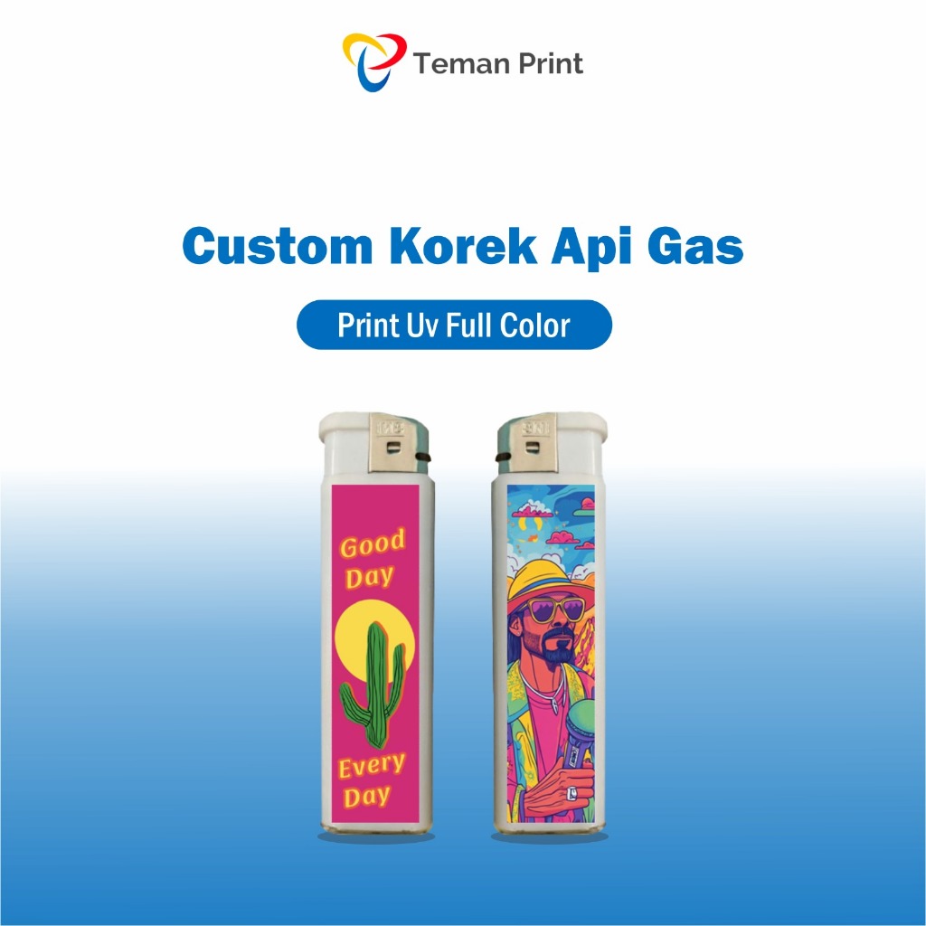 Teman Print Custom Korek Print UV Korek Bara Korek Api Gas