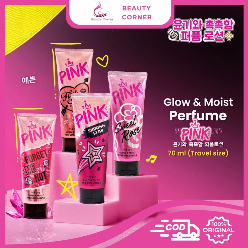 Pink Skin Perfume Lotion Glow & Moist - 70ml