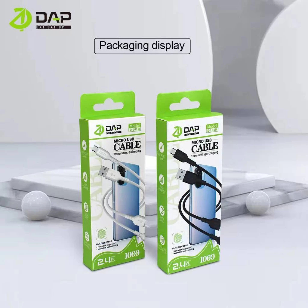 Kabel Data DAP D-L01T Type C 2.4A Original Kabel Charger DAP Type C D-L01T Original 2.4A 1M