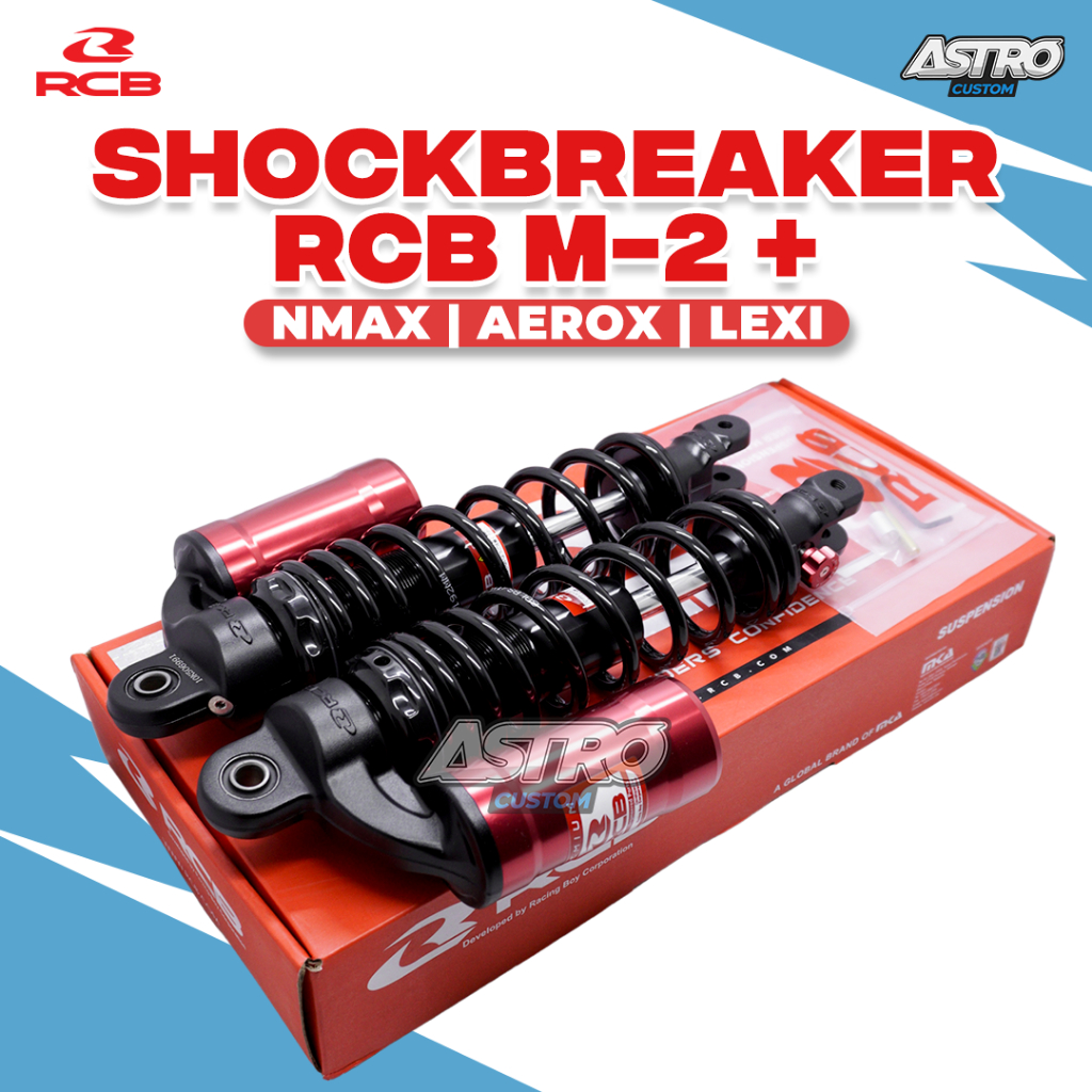 Shockbreaker RCB NMAX 155 AEROX NVX 155 LEXI 125 305 MM MB-2+ SERIES Shock Sokbreaker Tabung Racing