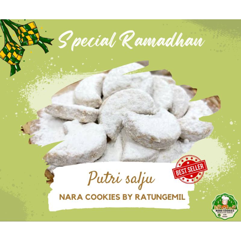 

Putri Salju Nara Cookies By Ratu ngemil HOMEMADE Toples 500gr