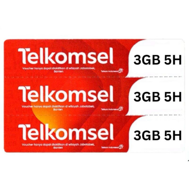 voucher telkomsel 3gb 5hari