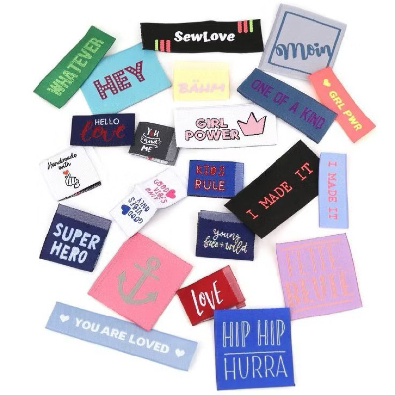 LABEL WOVEN DAMASK(  label woven, lebel merek baju, label hijab premium, label bordir, label tenun