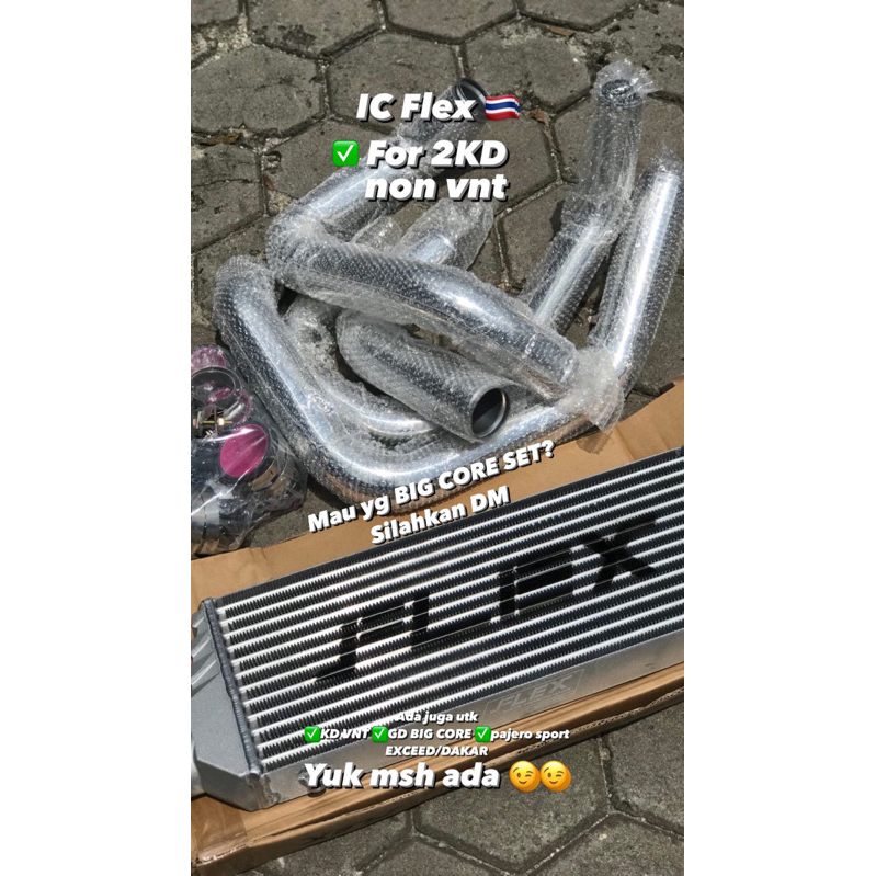 DP Intercooler flex innova fortuner KD NON VNT