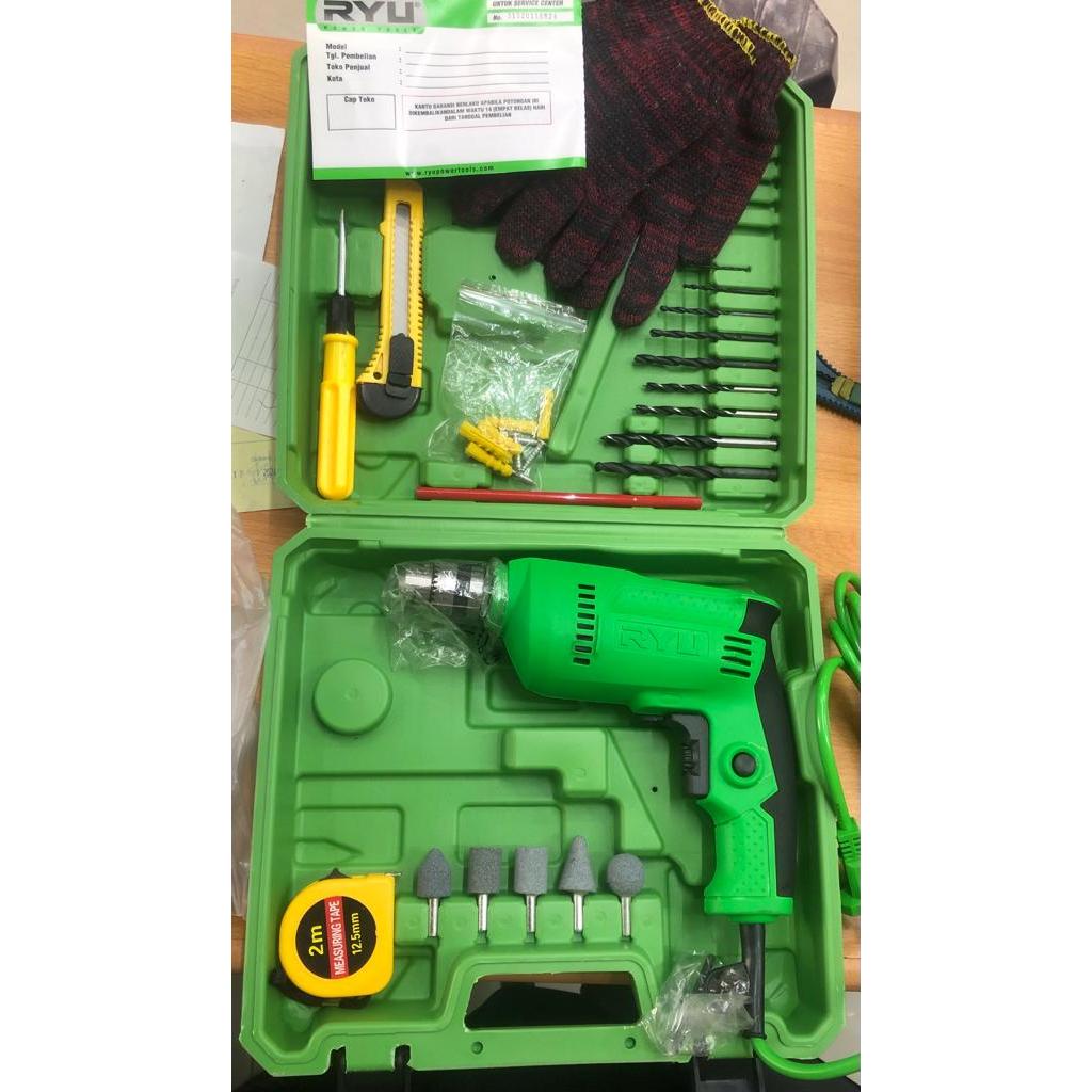 Mesin bor set RYU13mm set 27 pcs / RYU RID13-1RED / Drill set RYU