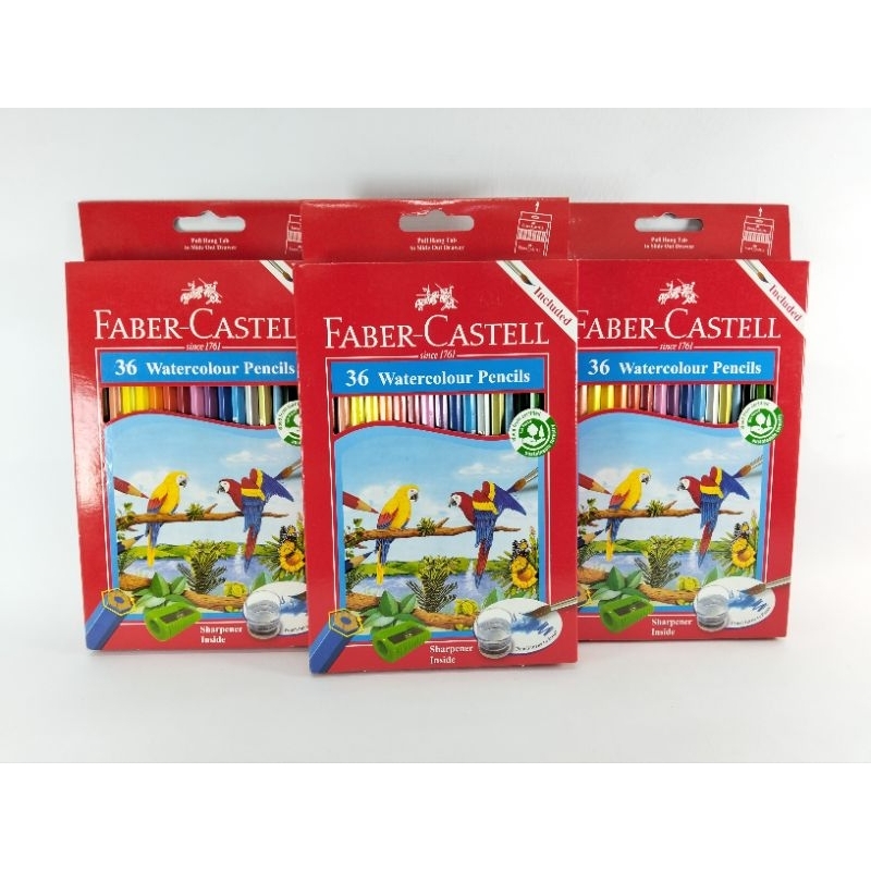 

Pensil Warna Faber Castell 36 Warna / Water colour Pensil / Ukuran Panjang / Gratis Kuas dan Rautan