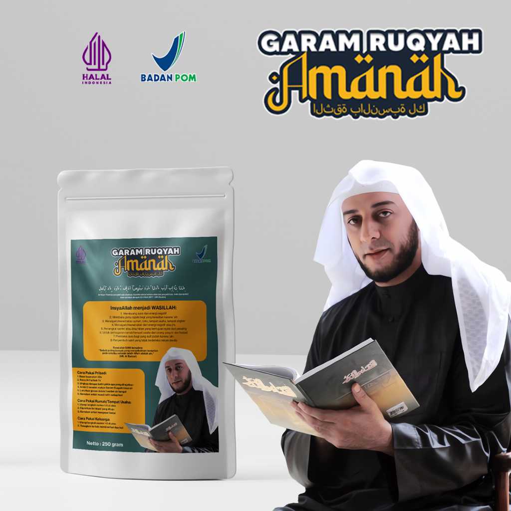

[EDISI KHUSUS] Garam Ruqyah Amanah Syekh Ali Jaber 250gr